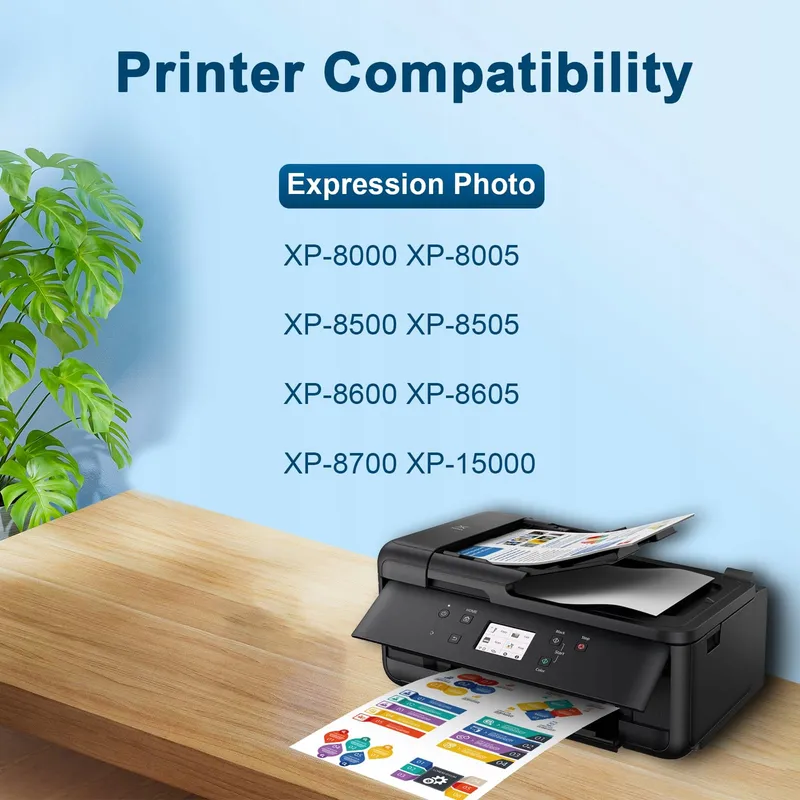 JAGUTE Inkt 378XL Vervanging Epson XP-8600 6 Kleuren — foto 2