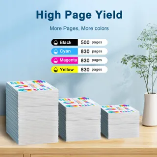 JAGUTE Inkt 378XL Vervanging Epson XP-8600 6 Kleuren — miniatuur 3