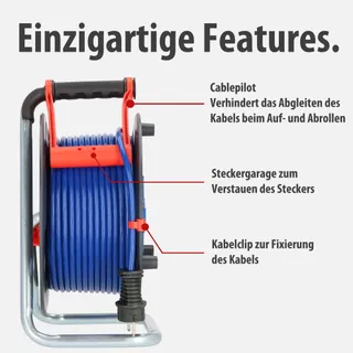BRENNENSTUHL Garant Kabelhaspel 50m Buiten IP44 Grijs — miniatuur 4