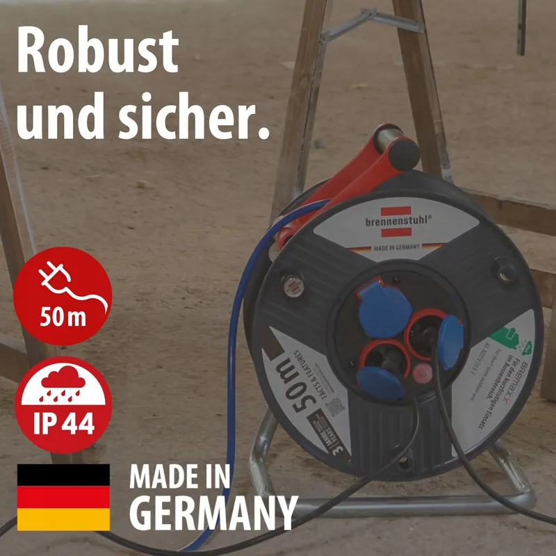 BRENNENSTUHL Garant Kabelhaspel 50m Buiten IP44 Grijs — foto 2