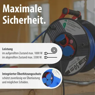 BRENNENSTUHL Garant Kabelhaspel 50m Buiten IP44 Grijs — miniatuur 5