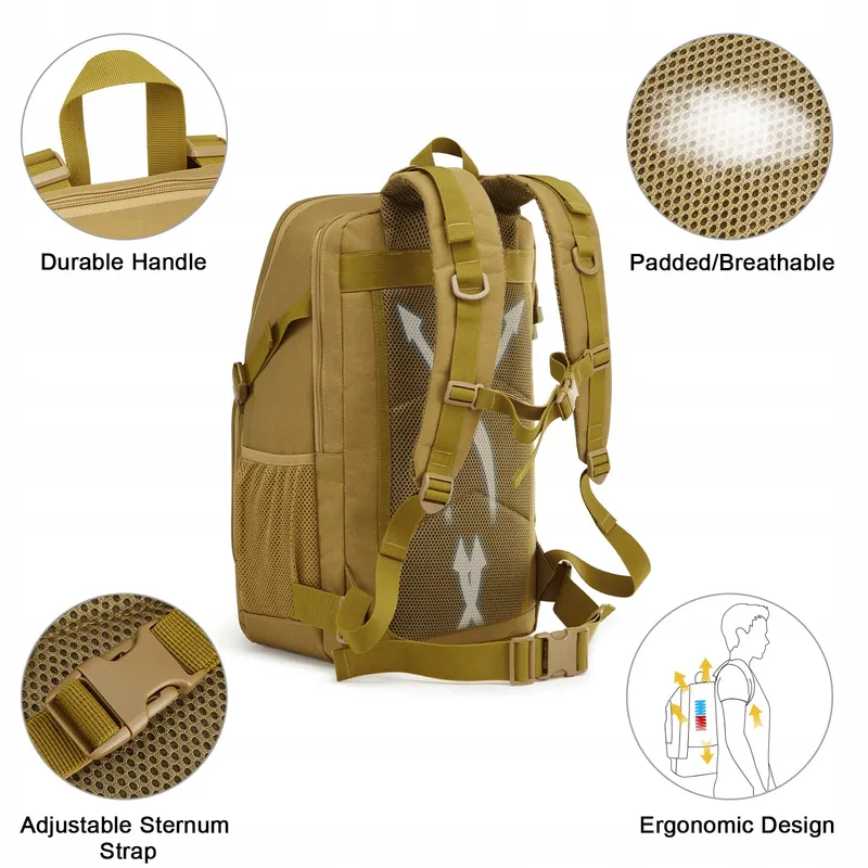G4FREE Tactische Rugzak 35L Militair Molle Camping Trekking — foto 3