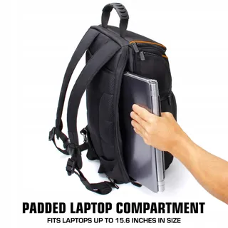 USA GEAR Camerarugzak DSLR Laptop 43cm Waterdicht — miniatuur 3