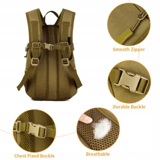 HUNTVP Tactische Rugzak 12L Waterdicht Molle Outdoor Unisex — miniatuur 5