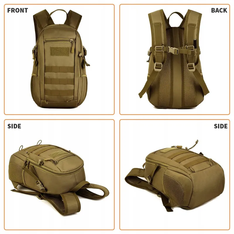 HUNTVP Tactische Rugzak 12L Waterdicht Molle Outdoor Unisex β foto 8