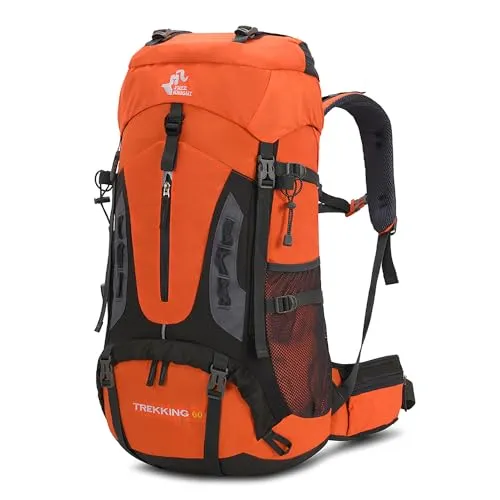 BSEASH Waterdichte Lichte Rugzak 60L Wandelen Camping Reizen — foto 1