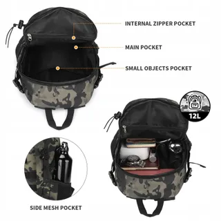 HUNTVP Tactische Rugzak 12L Waterdicht Molle Outdoor — miniatuur 3