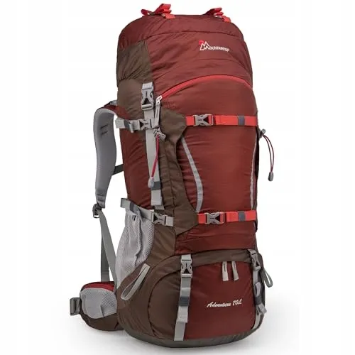 MOUNTAINTOP Trekkingrugzak 70L Intern Frame Camping Rood — foto 2