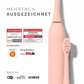 WONDERSMILE PRO Sonische Tandenborstel Duopak 4 Programma's Atomic Rose — miniatuur 2