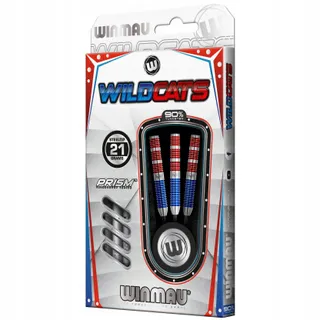 WINMAU Wildcats 21g Steeltip Wolfraam Darts Flights — miniatuur 1
