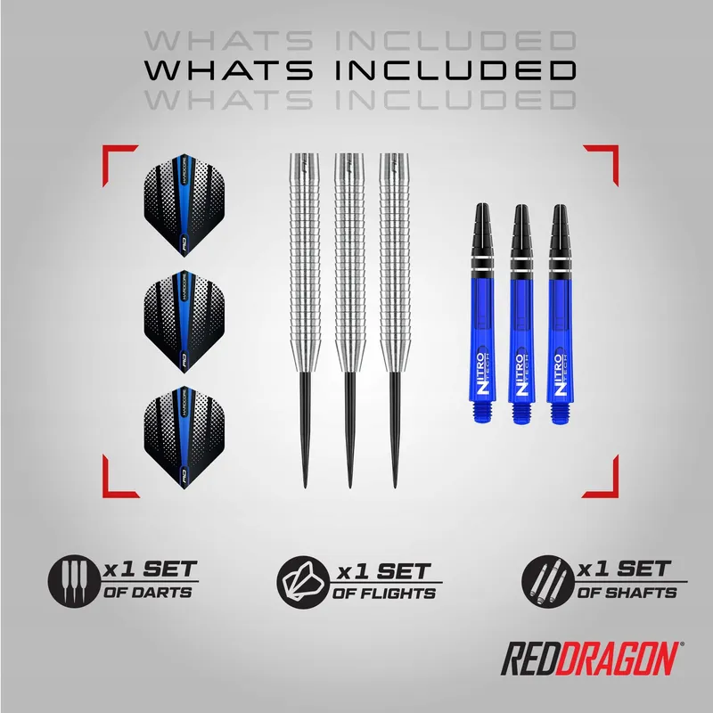 RED DRAGON Razor Edge Original 21g Tungsten Steel Darts — foto 2