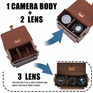 CWATCUN Retro Cameratas Waterdicht Canon Nikon Sony M — miniatuur 3