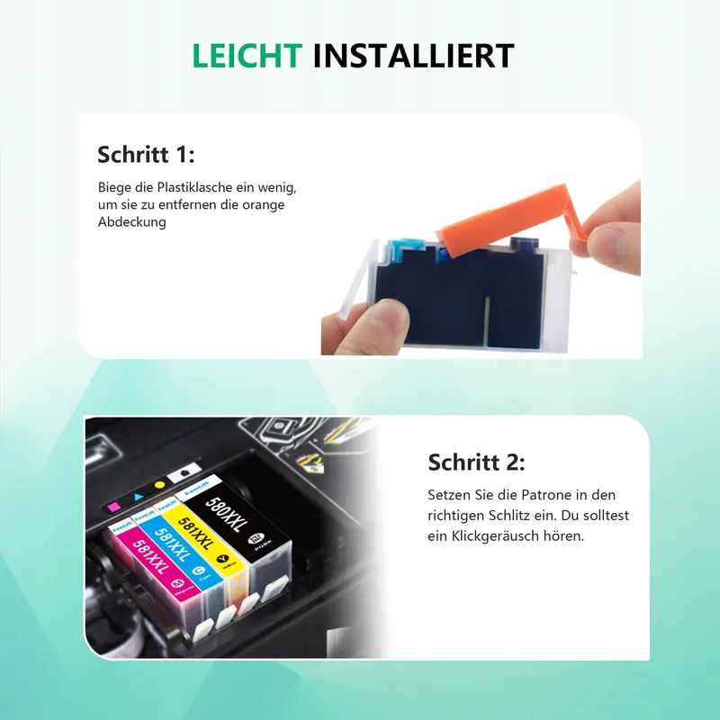 NEWLIFT Inktcartridges Canon PGI 580XXL CLI 581XXL 10 Stuks — foto 7