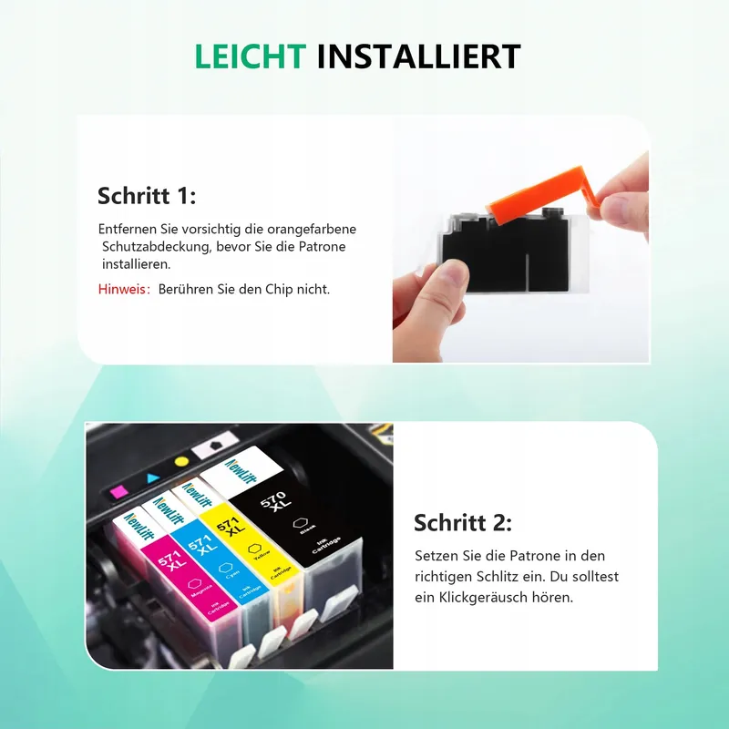 NEWLIFT Inktcartridges Canon 570XL 571XL Pixma TS5050 TS5000 MG5750 — foto 7