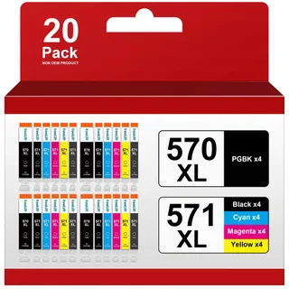 NEWLIFT Inktcartridges Canon 570XL 571XL Pixma TS5050 TS5000 MG5750 — miniatuur 1