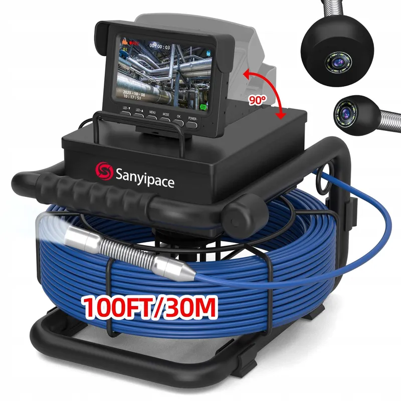 SANYIPACE Inspectiecamera 30m 4,3 Inch Scherm IP68 Waterdicht — foto 1