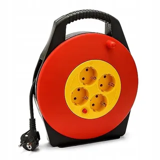 Velamp Kabelhaspel 10m 4 Stopcontacten H05VV-F3G1.0mm2 CE — miniatuur 2