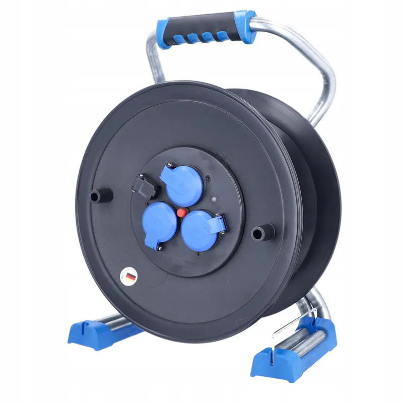 SCHWABE Xperts Kabelhaspel Ø320mm 50m 3 Stopcontacten USB IP44 — foto 1