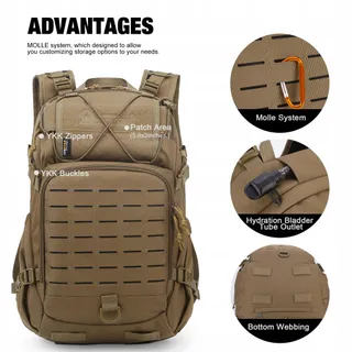 MARDINGTOP Tactische Rugzak 25L Militair Outdoor Trekking Cordura — miniatuur 3