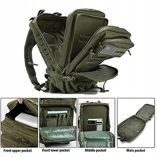 QTQY Tactische Militaire Rugzak 45L Outdoor MOLLE Survival Camping — miniatuur 5