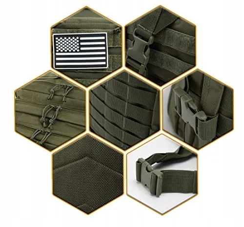 QTQY Tactische Militaire Rugzak 45L Outdoor MOLLE Survival Camping — foto 6