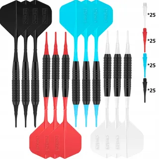 CYEE LIFE Softtip Darts 18g 12 Stuks 4 Kleuren 100 Tips — miniatuur 1