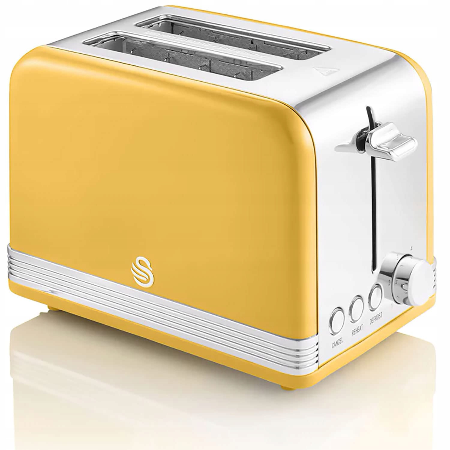 SWAN Retro Broodrooster Vintage 2-Slots Geel 815W