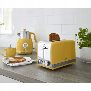 SWAN Retro Broodrooster Vintage 2-Slots Geel 815W — miniatuur 5