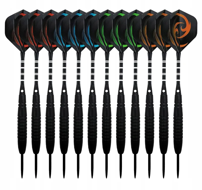 KOHMUI Stalen Dartset 12-delig 23g Zwart Antislip — foto 1