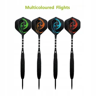 KOHMUI Stalen Dartset 12-delig 23g Zwart Antislip — miniatuur 6
