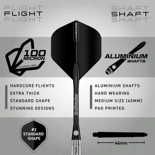 RED DRAGON Rat 1 32g Tungsten Dartset met Flights Shafts — miniatuur 3