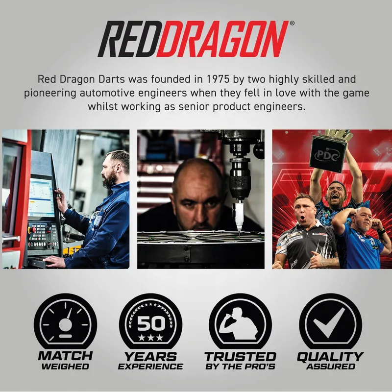 RED DRAGON Rat 1 32g Tungsten Dartset met Flights Shafts — foto 6