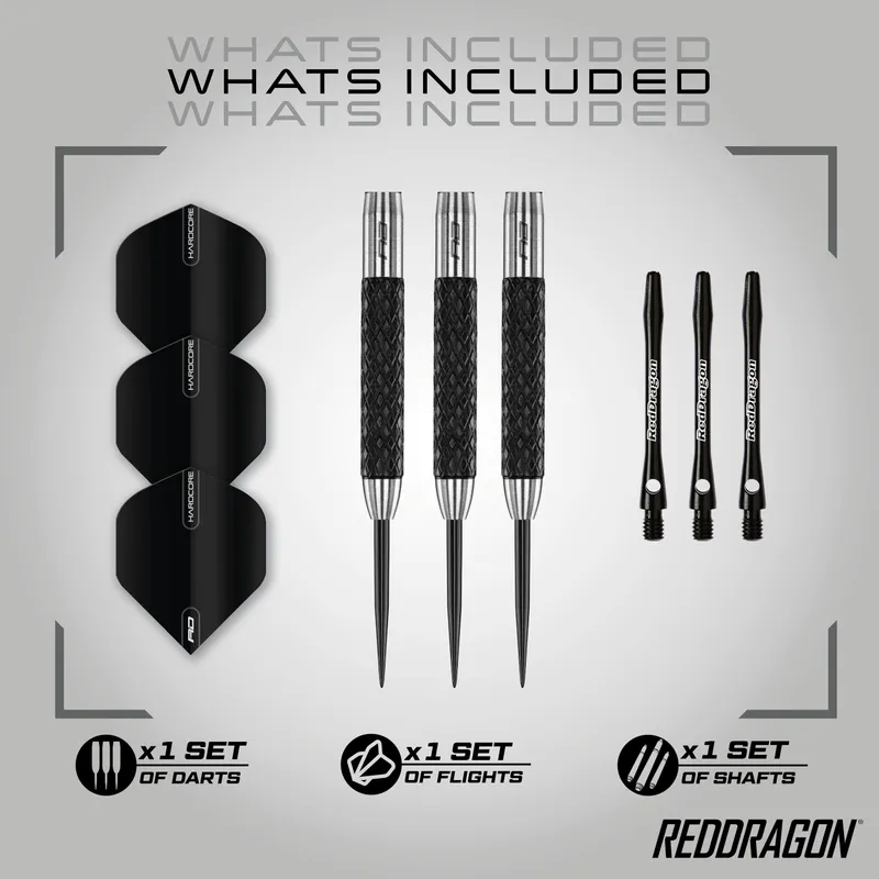 RED DRAGON Rat 1 32g Tungsten Dartset met Flights Shafts — foto 2