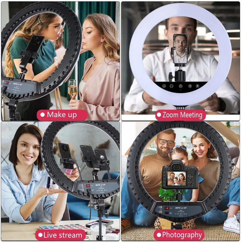 EOTO LIGHT LED Ringlamp 21 inch Statief Make-up Vlog — foto 7