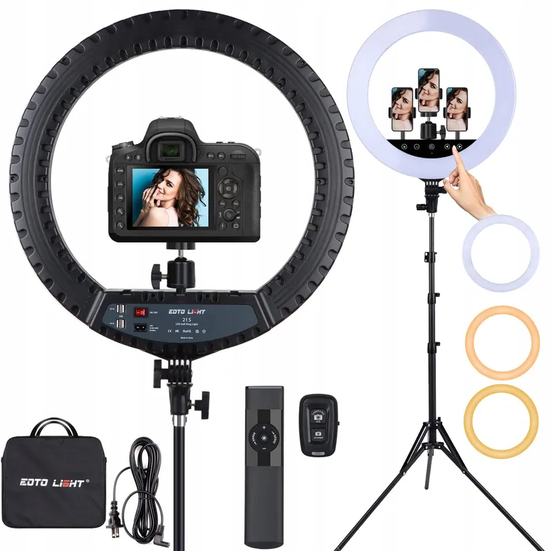 EOTO LIGHT LED Ringlamp 21 inch Statief Make-up Vlog — foto 1