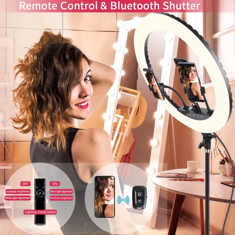 EOTO LIGHT LED Ringlamp 21 inch Statief Make-up Vlog — foto 3