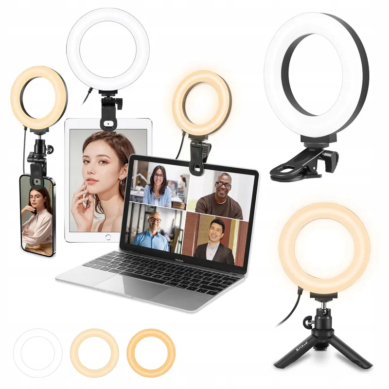 PULUZ Ringlicht 5 Inch Clip Statief Videoconferentie — foto 1