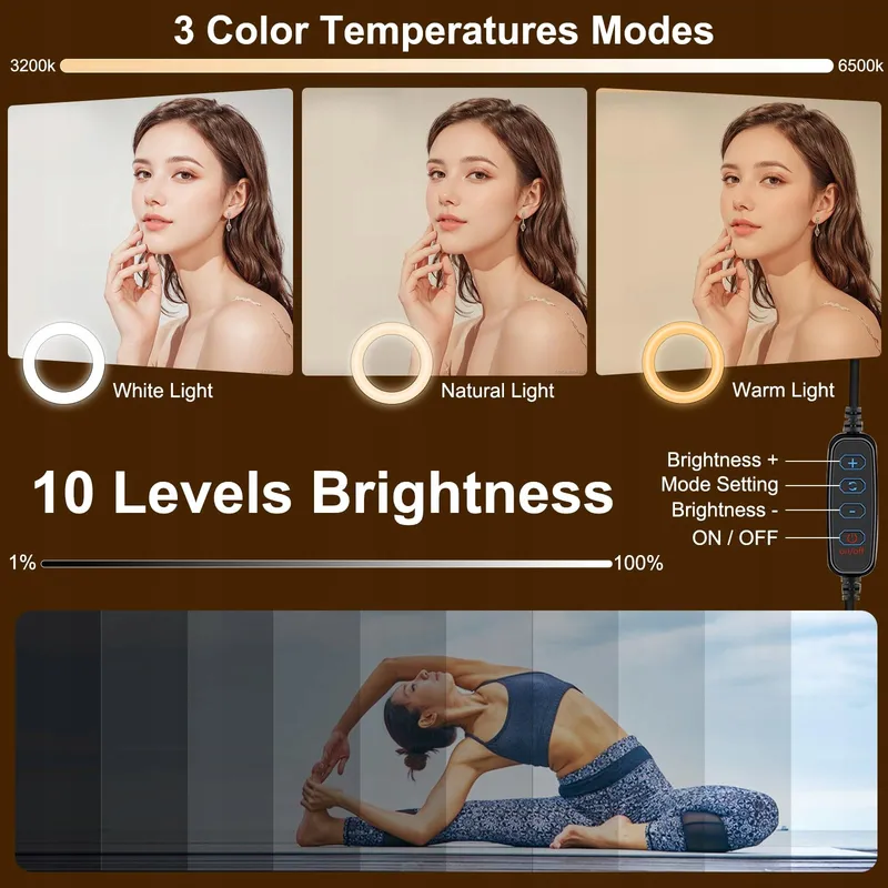 PULUZ Ringlicht 5 Inch Clip Statief Videoconferentie — foto 2