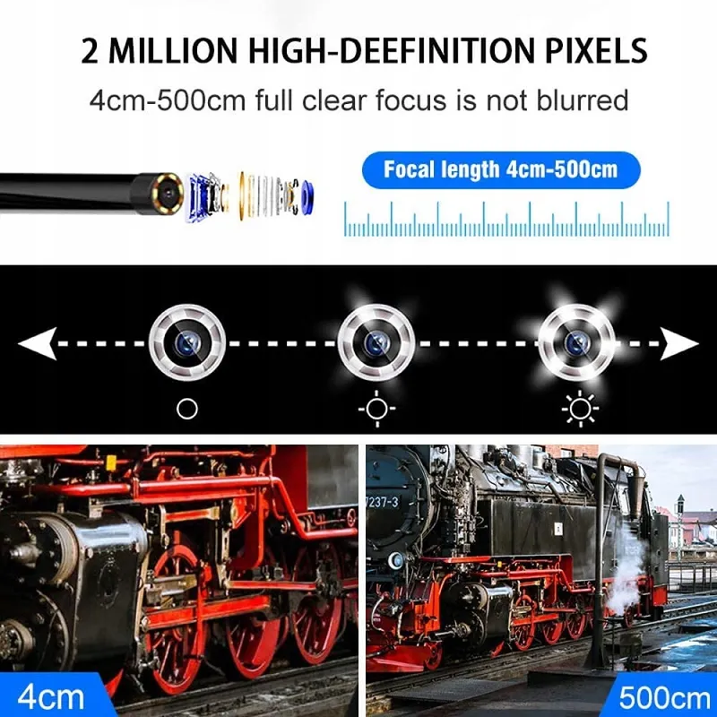 AMAILTOM Endoscoopcamera 1080P Dual Lens 4,3 Inch IP67 5m Kabel — foto 6