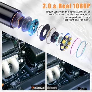 LIGHTSWIM Inspectiecamera HD 1080P 5m IP67 Waterdicht 8 LED — miniatuur 4