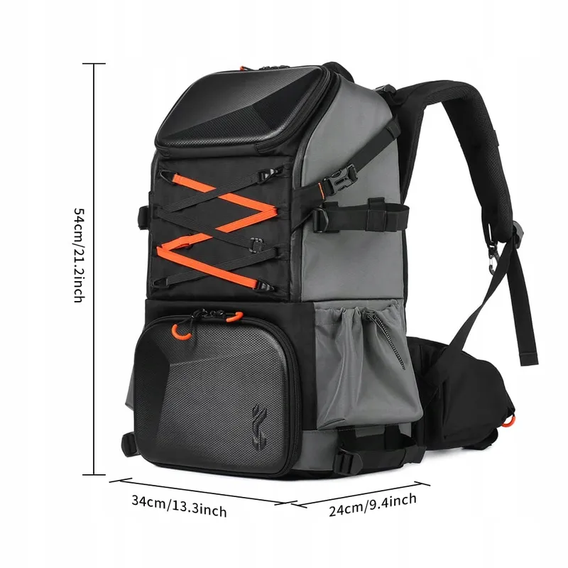 K&F CONCEPT Fotorugzak 32L Waterdicht Laptopvak — foto 8