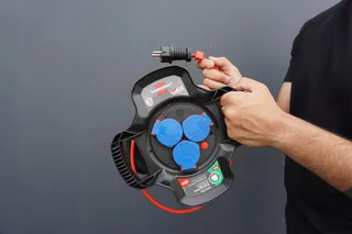 BRENNENSTUHL Rubberen Kabelhaspel 10m IP44 Buiten Bouw — miniatuur 1