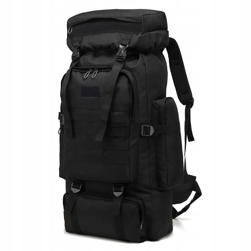 TOUYAKO Trekkingrugzak 80L Waterdicht Tactisch Militair Zwart — foto 1
