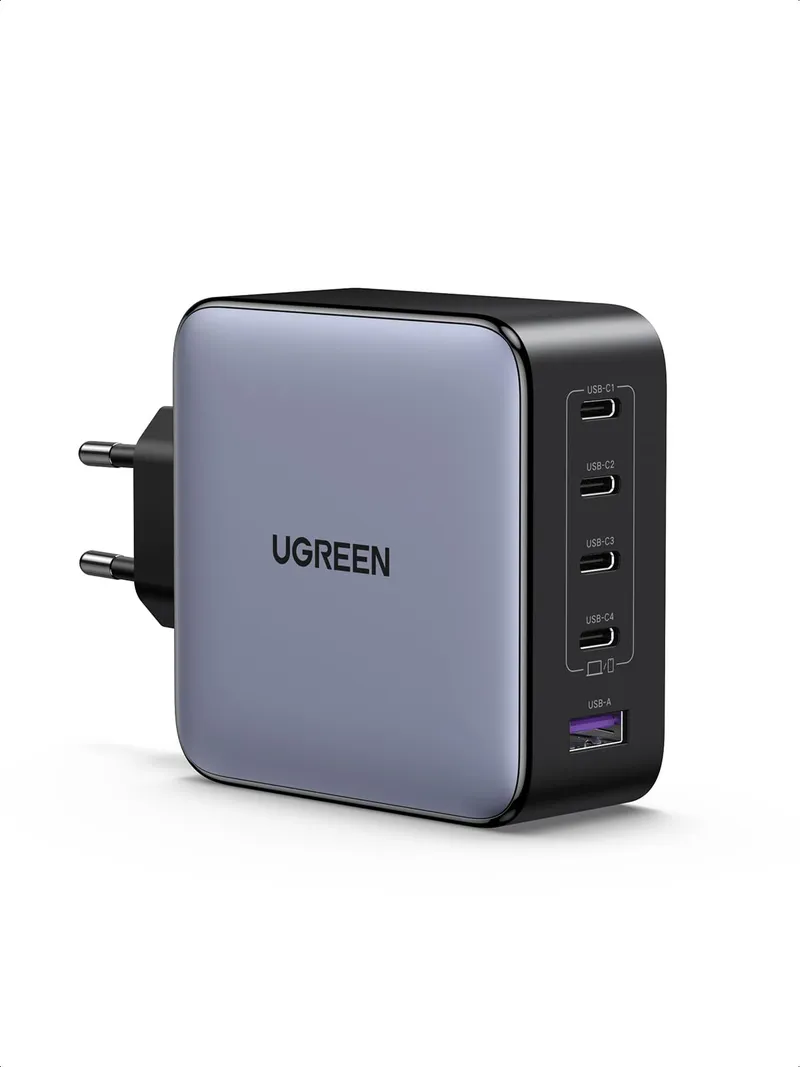 UGREEN Nexode USB C Oplader 100W 5-Poorts GaN PD MacBook iPad iPhone — foto 1