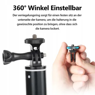 HSU Aluminium Statiefadapter 1/4 Inch Voor Insta360 Sony SJCAM Xiaomi — miniatuur 4