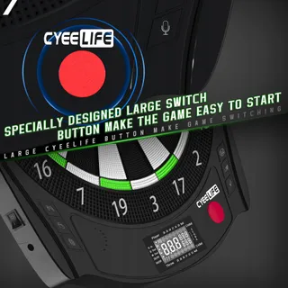CYEE LIFE Elektronisch Dartbord ZD01J met Darts Accessoires — miniatuur 3