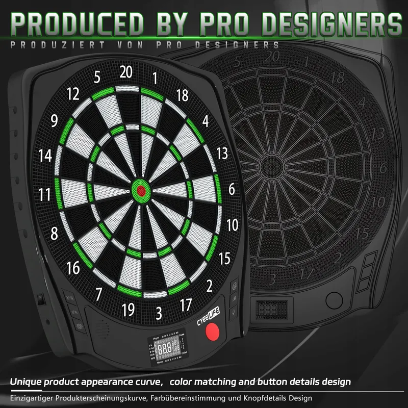 CYEE LIFE Elektronisch Dartbord ZD01J met Darts Accessoires — foto 2