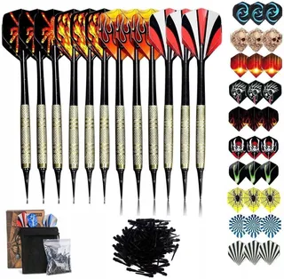SINWIND Softtip Dartset 12-delig Elektronisch Dartbord — miniatuur 1