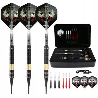 CUESOUL Dragon Deluxe Soft Darts Set 16g Luxe Etui — miniatuur 1