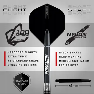 RED DRAGON Pegasus Steeltip Wolfraam Dartset 21-30g — miniatuur 3